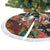 South Africa Christmas Tree Skirt Black Santa Claus Riding Springbok