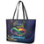 As Long As I Breathe You'll Be Remembered Leather Tote Bag Feather Infinity Luxury Dragonfly