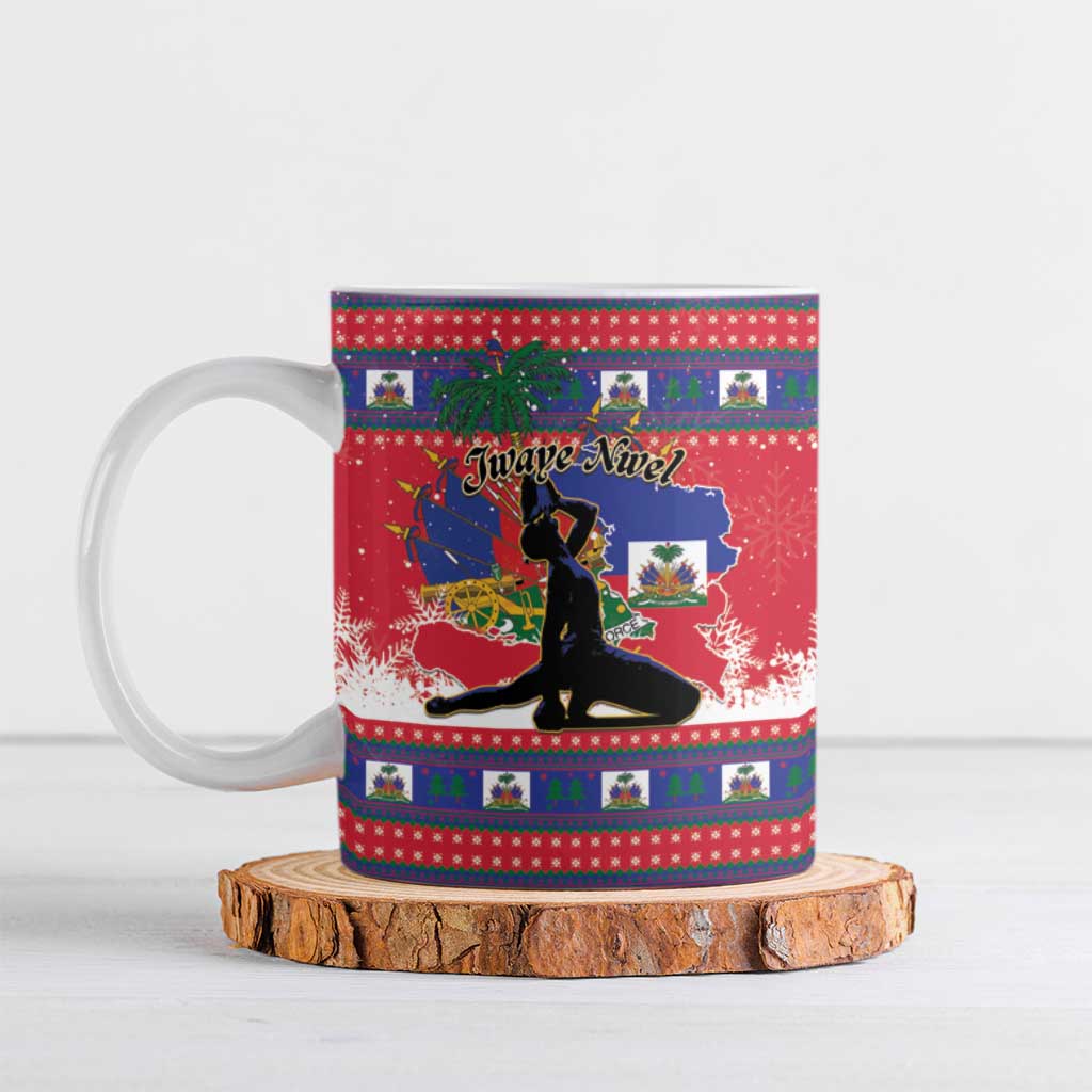 Personalized Ayiti Jwaye Nwel Ceramic Mug Haiti Merry Christmas - Wonder Print Shop