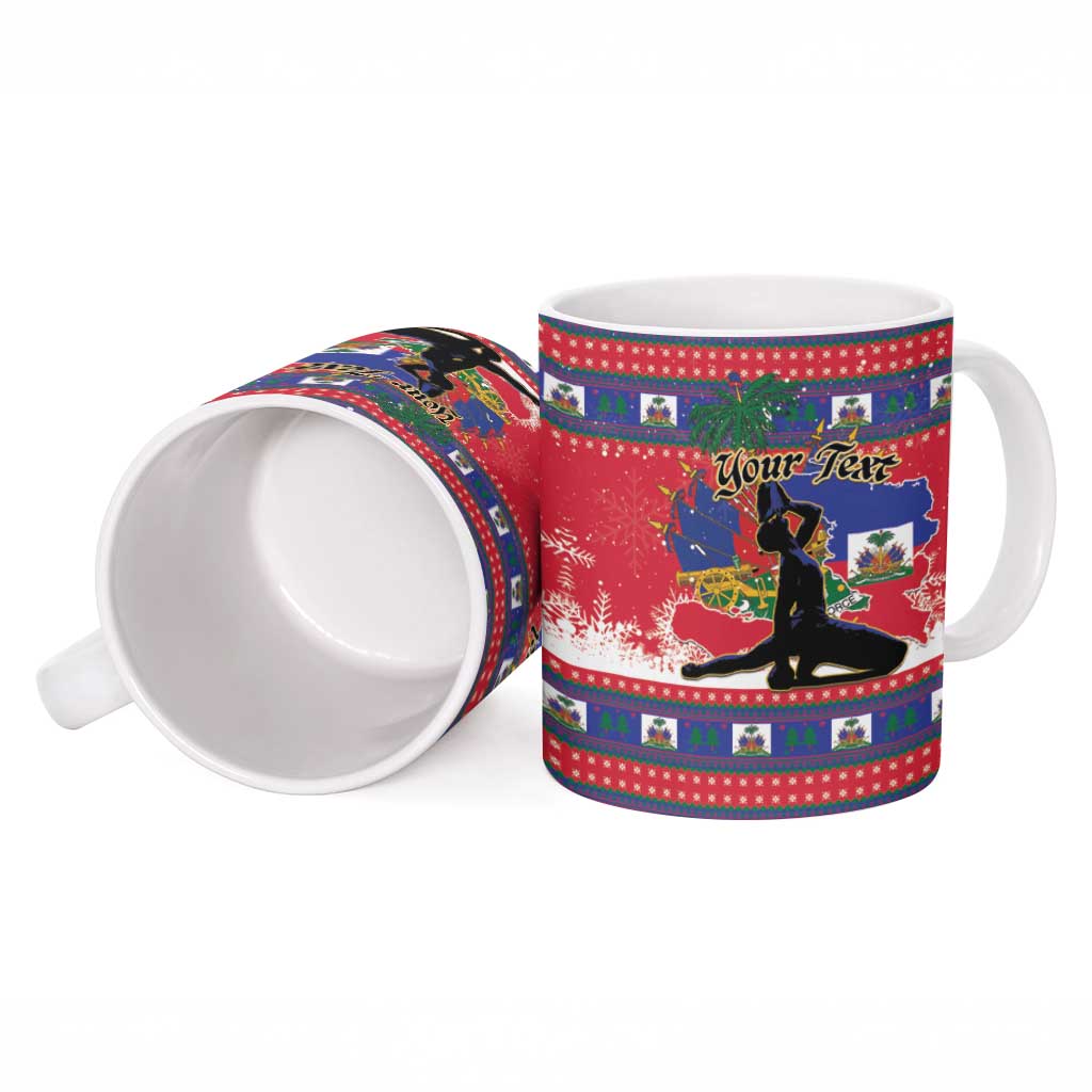 Personalized Ayiti Jwaye Nwel Ceramic Mug Haiti Merry Christmas - Wonder Print Shop