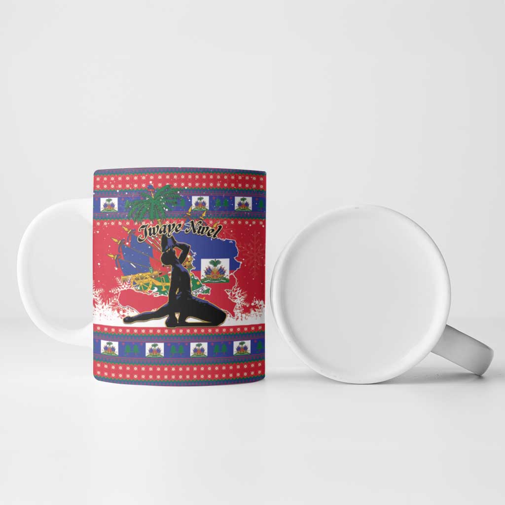 Personalized Ayiti Jwaye Nwel Ceramic Mug Haiti Merry Christmas - Wonder Print Shop