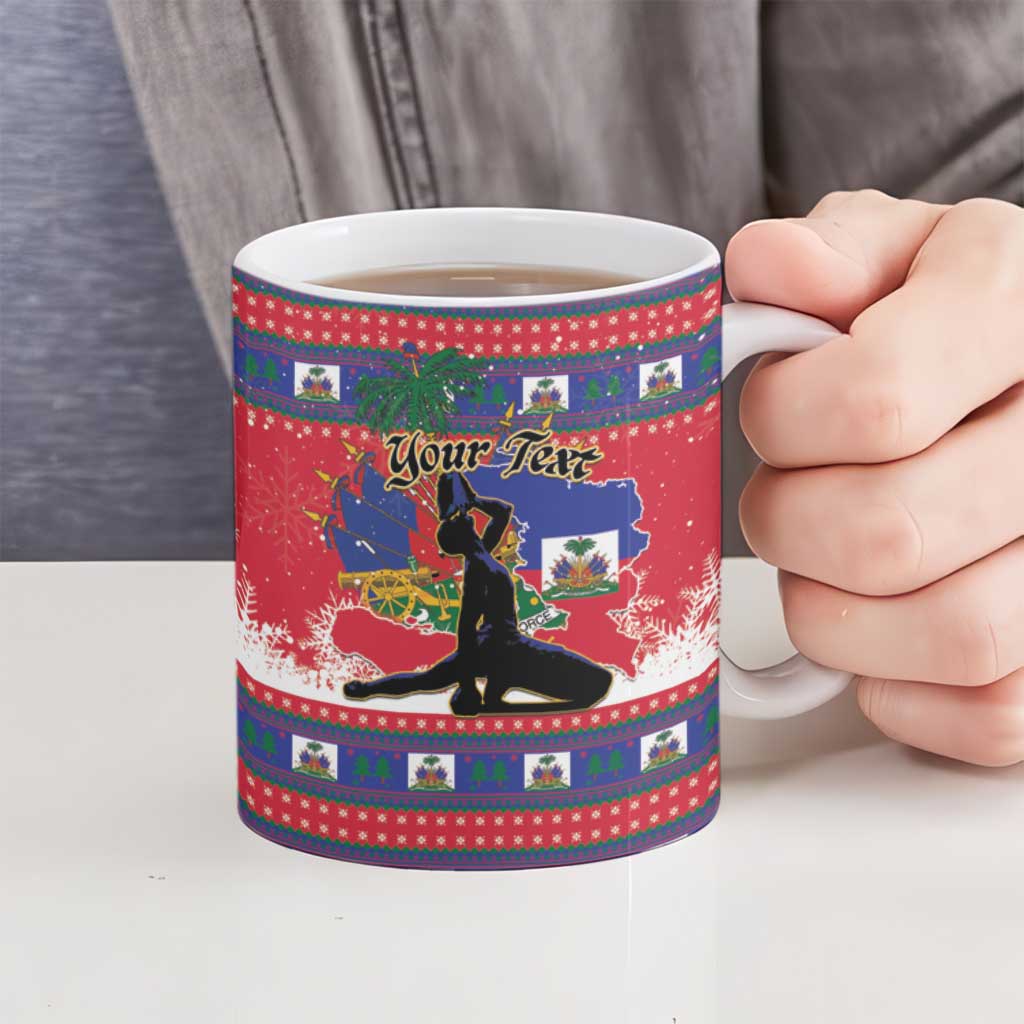 Personalized Ayiti Jwaye Nwel Ceramic Mug Haiti Merry Christmas - Wonder Print Shop