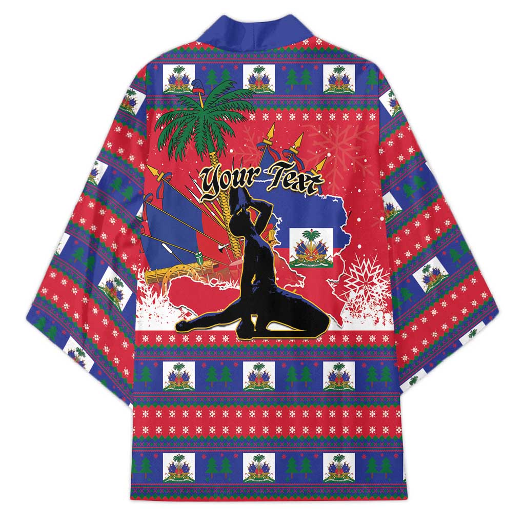 Personalized Ayiti Jwaye Nwel Kimono Haiti Merry Christmas - Wonder Print Shop