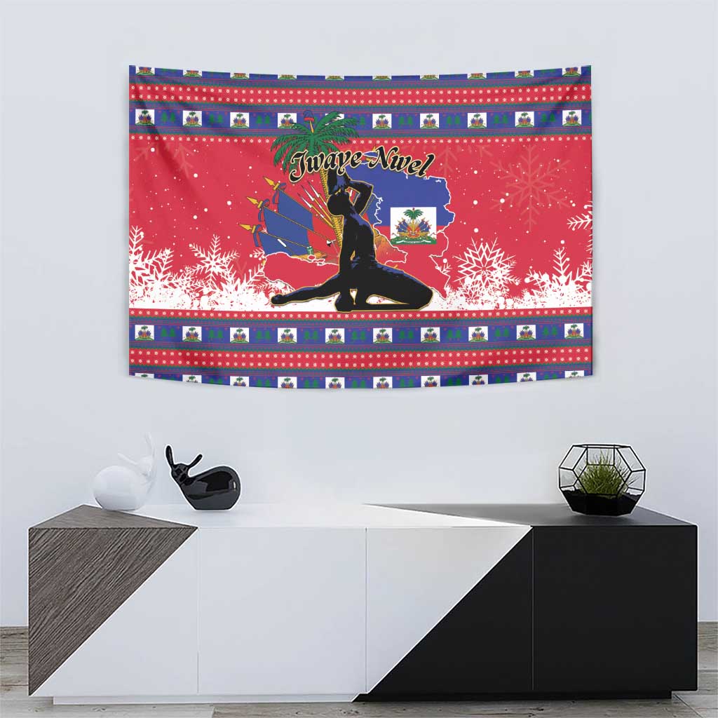 Ayiti Jwaye Nwel Tapestry Haiti Merry Christmas - Wonder Print Shop
