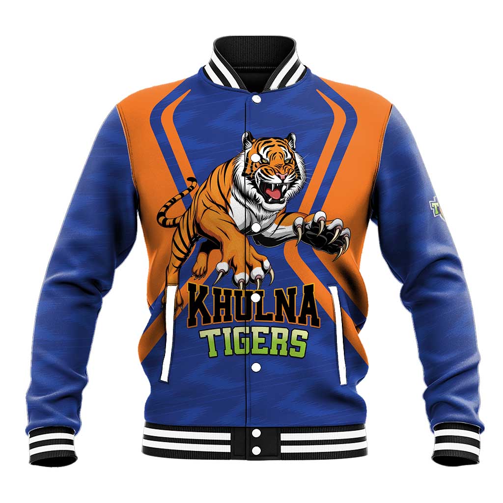 Custom Khulna Cricket Tigers Baseball Jacket Ready to Roar - Wonder Print Shop