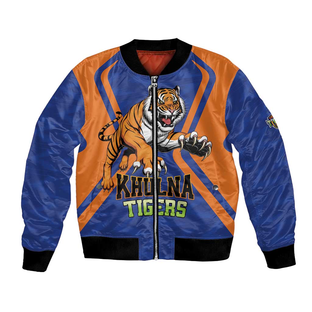 Custom Khulna Cricket Tigers Bomber Jacket Ready to Roar - Wonder Print Shop