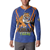 Custom Khulna Cricket Tigers Button Sweatshirt Ready to Roar - Wonder Print Shop