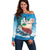 Personalized Saba Off Shoulder Sweater Sailboat Remis Velisque