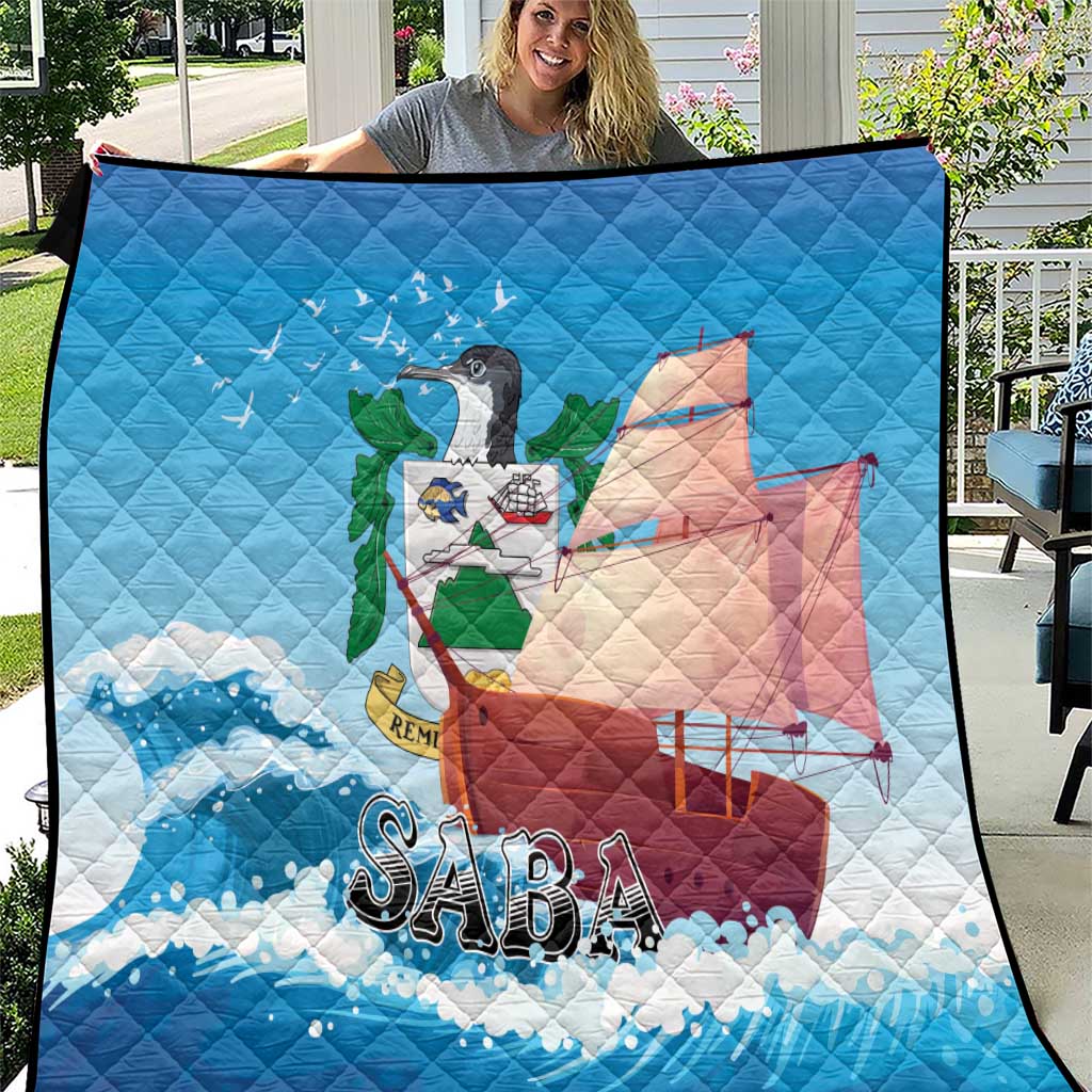 Saba Quilt Sailboat Remis Velisque - Wonder Print Shop