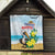 Sint Maarten Quilt Brown Pelican With Yellow Sage - Wonder Print Shop