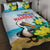 Sint Maarten Quilt Bed Set Brown Pelican With Yellow Sage - Wonder Print Shop