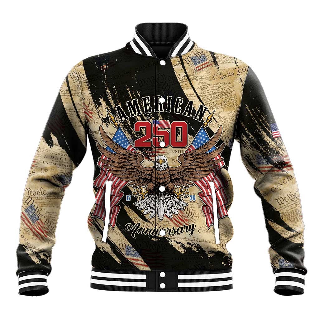 Personalized American 250th Anniversary Baseball Jacket We The People - Wonder Print Shop
