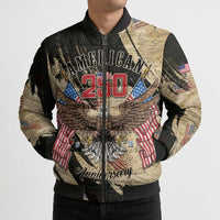 Personalized American 250th Anniversary Bomber Puffer Jacket We The People - Wonder Print Shop