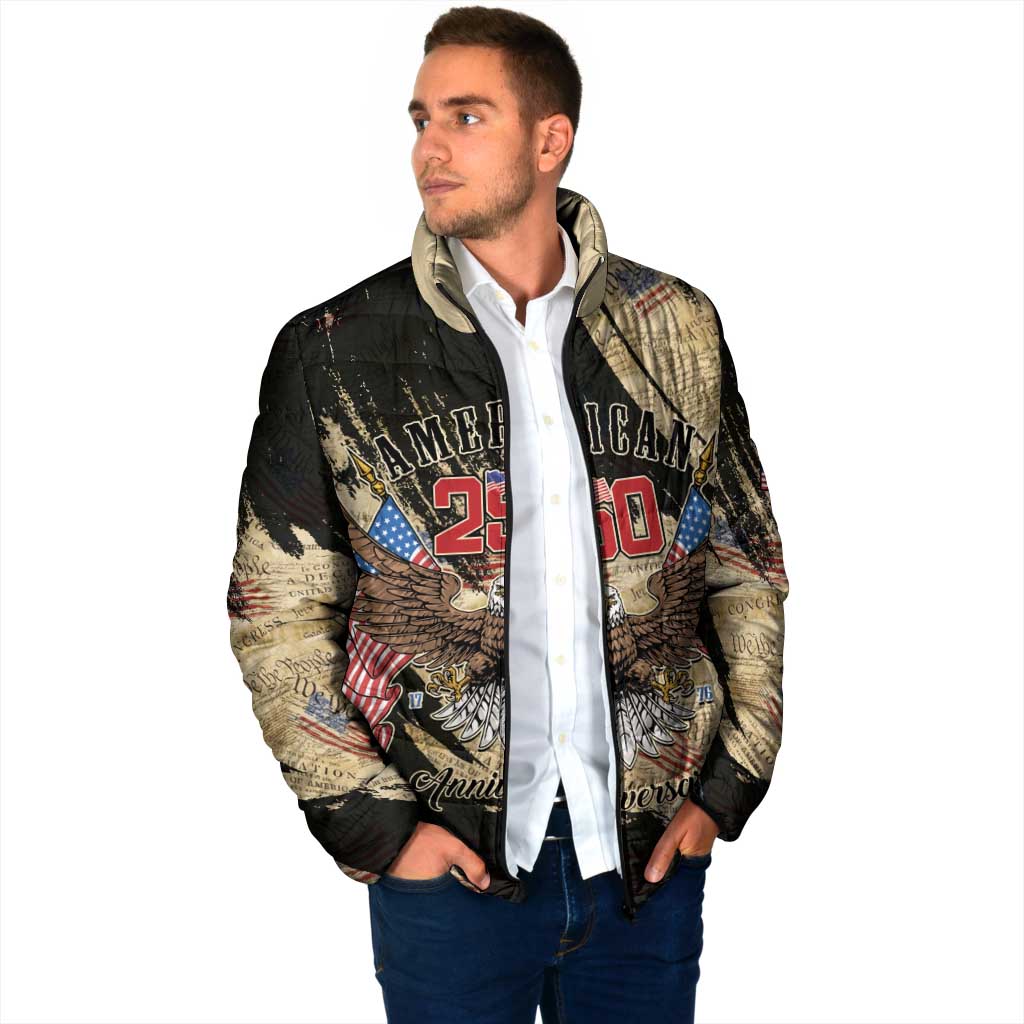 Personalized American 250th Anniversary Padded Jacket We The People - Wonder Print Shop