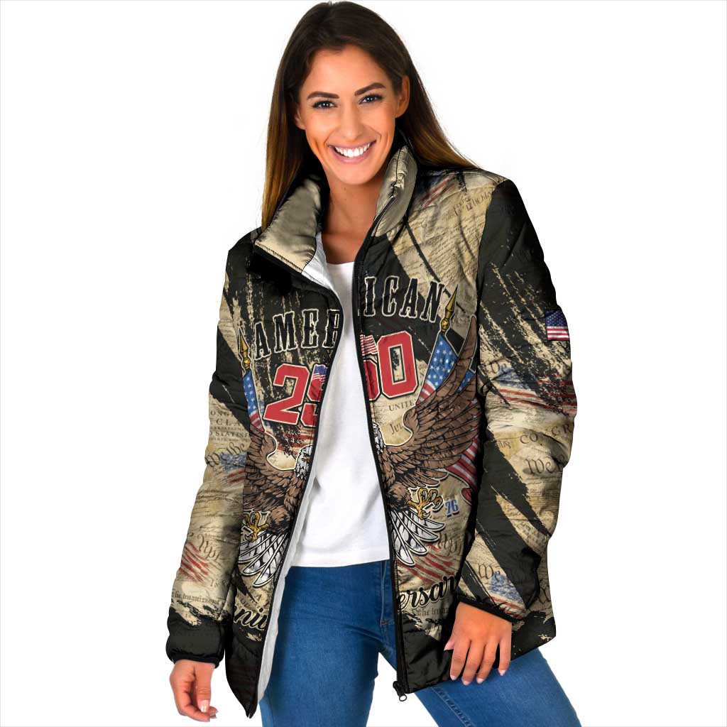Personalized American 250th Anniversary Padded Jacket We The People - Wonder Print Shop