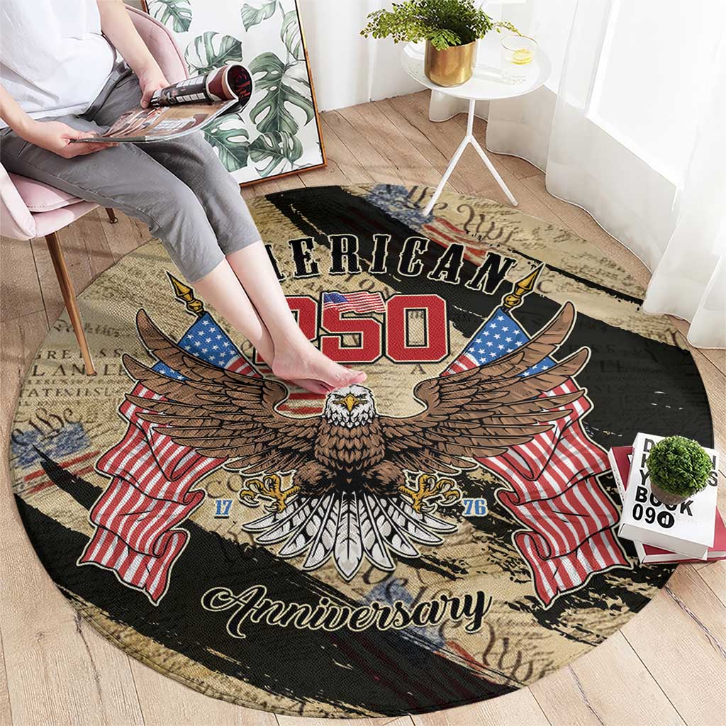 American 250th Anniversary Round Carpet We The People - Wonder Print Shop