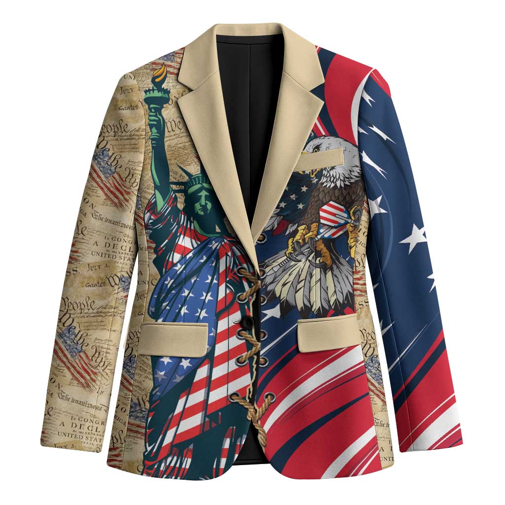 USA Eagle Statue of Liberty Blazer American Patriotic Spirit - Wonder Print Shop