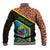 Tanzania Union Day 2024 Baseball Jacket Uhuru na Umoja Giraffe Pattern - Wonder Print Shop