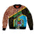 Tanzania Union Day 2024 Bomber Jacket Uhuru na Umoja Giraffe Pattern - Wonder Print Shop