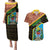 Tanzania Union Day 2024 Couples Matching Puletasi and Hawaiian Shirt Uhuru na Umoja Giraffe Pattern - Wonder Print Shop