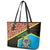 Tanzania Union Day 2024 Leather Tote Bag Uhuru na Umoja Giraffe Pattern - Wonder Print Shop