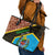 Tanzania Union Day 2024 Leather Tote Bag Uhuru na Umoja Giraffe Pattern - Wonder Print Shop