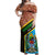 Tanzania Union Day 2024 Off Shoulder Maxi Dress Uhuru na Umoja Giraffe Pattern - Wonder Print Shop