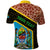 Tanzania Union Day 2024 Polo Shirt Uhuru na Umoja Giraffe Pattern - Wonder Print Shop