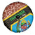 Tanzania Union Day 2024 Spare Tire Cover Uhuru na Umoja Giraffe Pattern - Wonder Print Shop