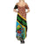 Tanzania Union Day 2024 Summer Maxi Dress Uhuru na Umoja Giraffe Pattern - Wonder Print Shop