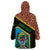 Tanzania Union Day 2024 Wearable Blanket Hoodie Uhuru na Umoja Giraffe Pattern - Wonder Print Shop