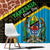 Tanzania Union Day 2024 Window Curtain Uhuru na Umoja Giraffe Pattern - Wonder Print Shop