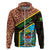 Tanzania Union Day 2024 Zip Hoodie Uhuru na Umoja Giraffe Pattern - Wonder Print Shop