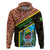 Tanzania Union Day 2024 Zip Hoodie Uhuru na Umoja Giraffe Pattern - Wonder Print Shop