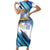 Uruguay Basketball Custom Family Matching Short Sleeve Bodycon Dress and Hawaiian Shirt Charruas Go Champion