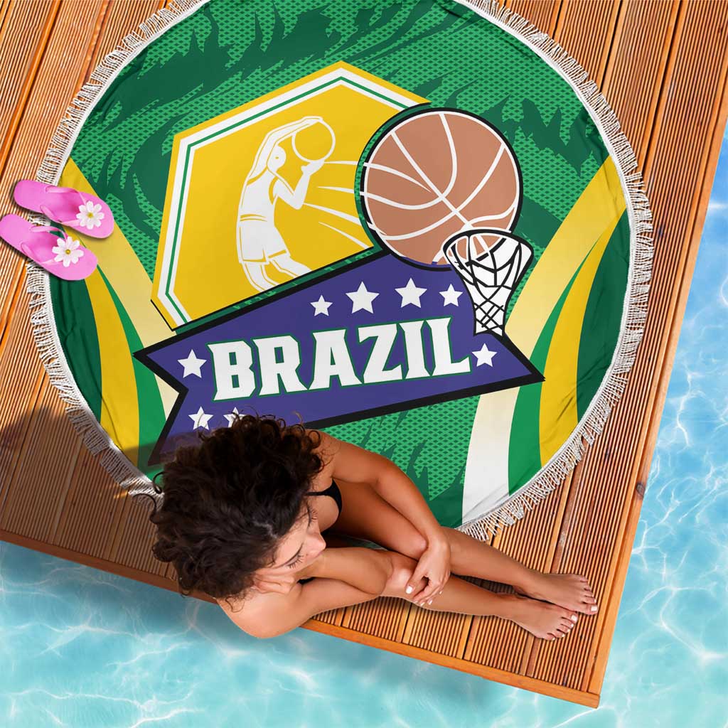 Brazil Basketball Beach Blanket Come On Brasil Cariocas