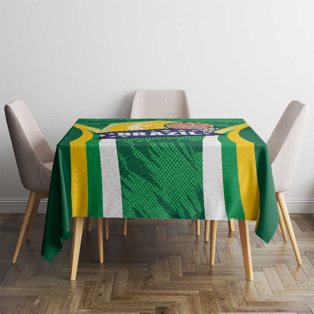 Brazil Basketball Tablecloth Come On Brasil Cariocas