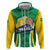 Brazil Basketball Custom Zip Hoodie Come On Brasil Cariocas