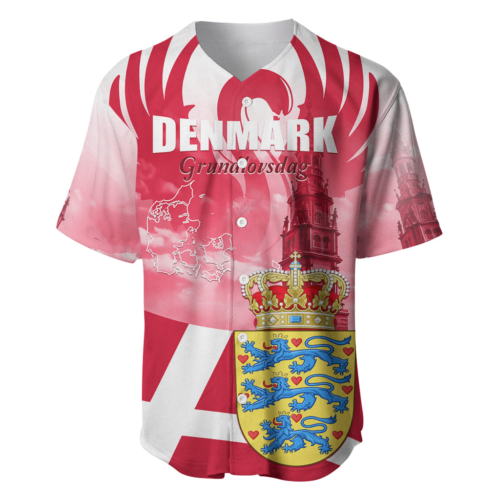 Denmark Constitution Day 2024 Baseball Jersey Grundlovsdag 5th June - Wonder Print Shop