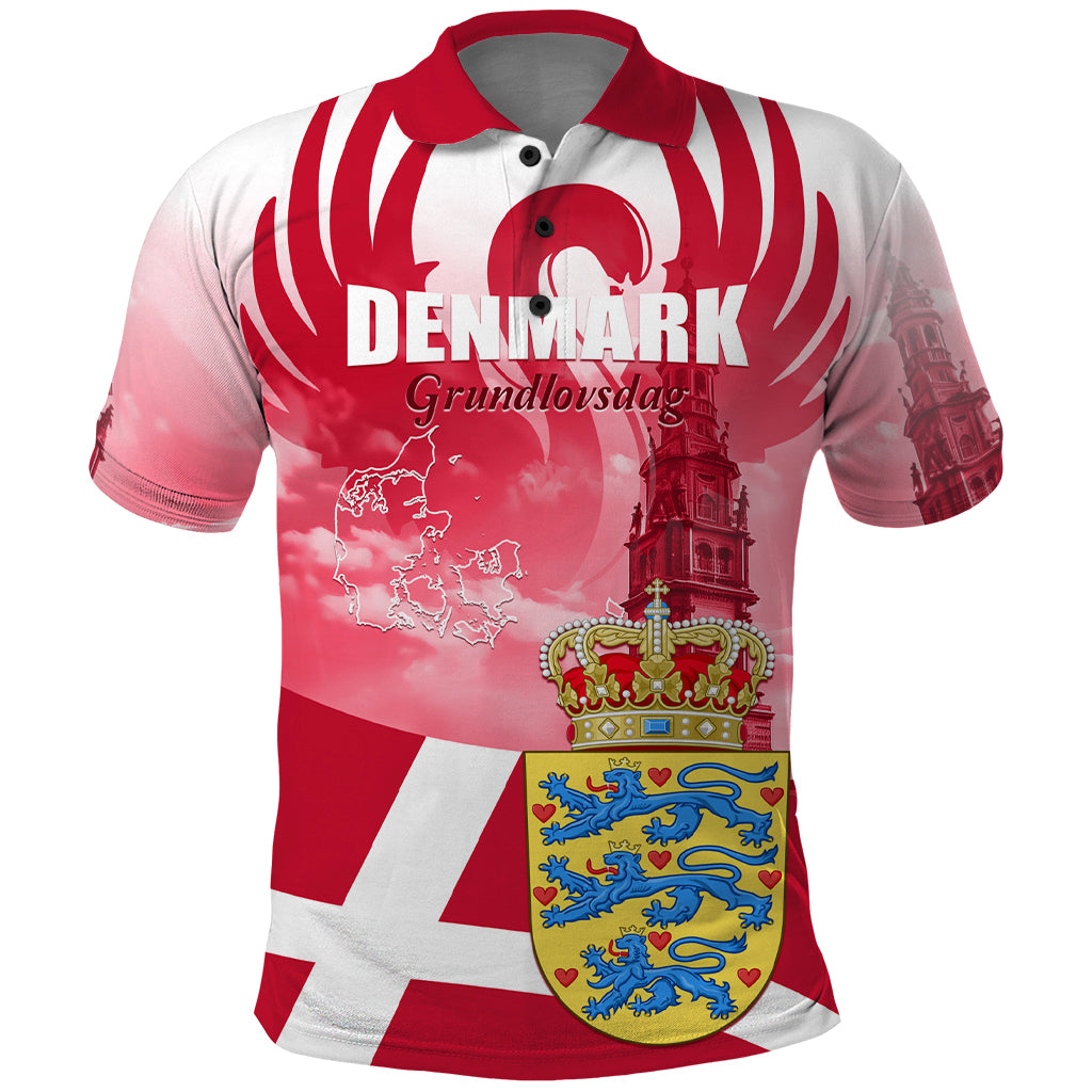 Denmark Constitution Day 2024 Polo Shirt Grundlovsdag 5th June - Wonder Print Shop