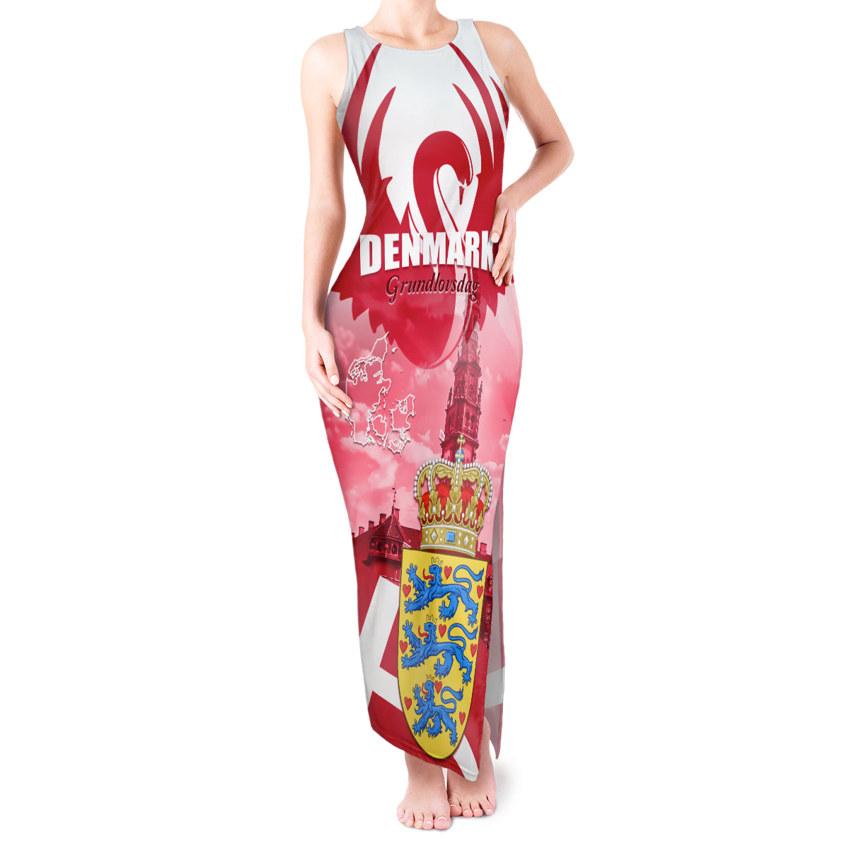 Denmark Constitution Day 2024 Tank Maxi Dress Grundlovsdag 5th June