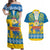 Sweden National Day 2024 Couples Matching Off Shoulder Maxi Dress and Hawaiian Shirt Svenska Flaggans Dag - Wonder Print Shop