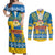 Sweden National Day 2024 Couples Matching Off Shoulder Maxi Dress and Long Sleeve Button Shirt Svenska Flaggans Dag - Wonder Print Shop