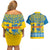 Sweden National Day 2024 Couples Matching Off Shoulder Short Dress and Hawaiian Shirt Svenska Flaggans Dag - Wonder Print Shop