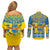 Sweden National Day 2024 Couples Matching Off Shoulder Short Dress and Long Sleeve Button Shirt Svenska Flaggans Dag - Wonder Print Shop