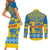 Sweden National Day 2024 Couples Matching Short Sleeve Bodycon Dress and Long Sleeve Button Shirt Svenska Flaggans Dag - Wonder Print Shop