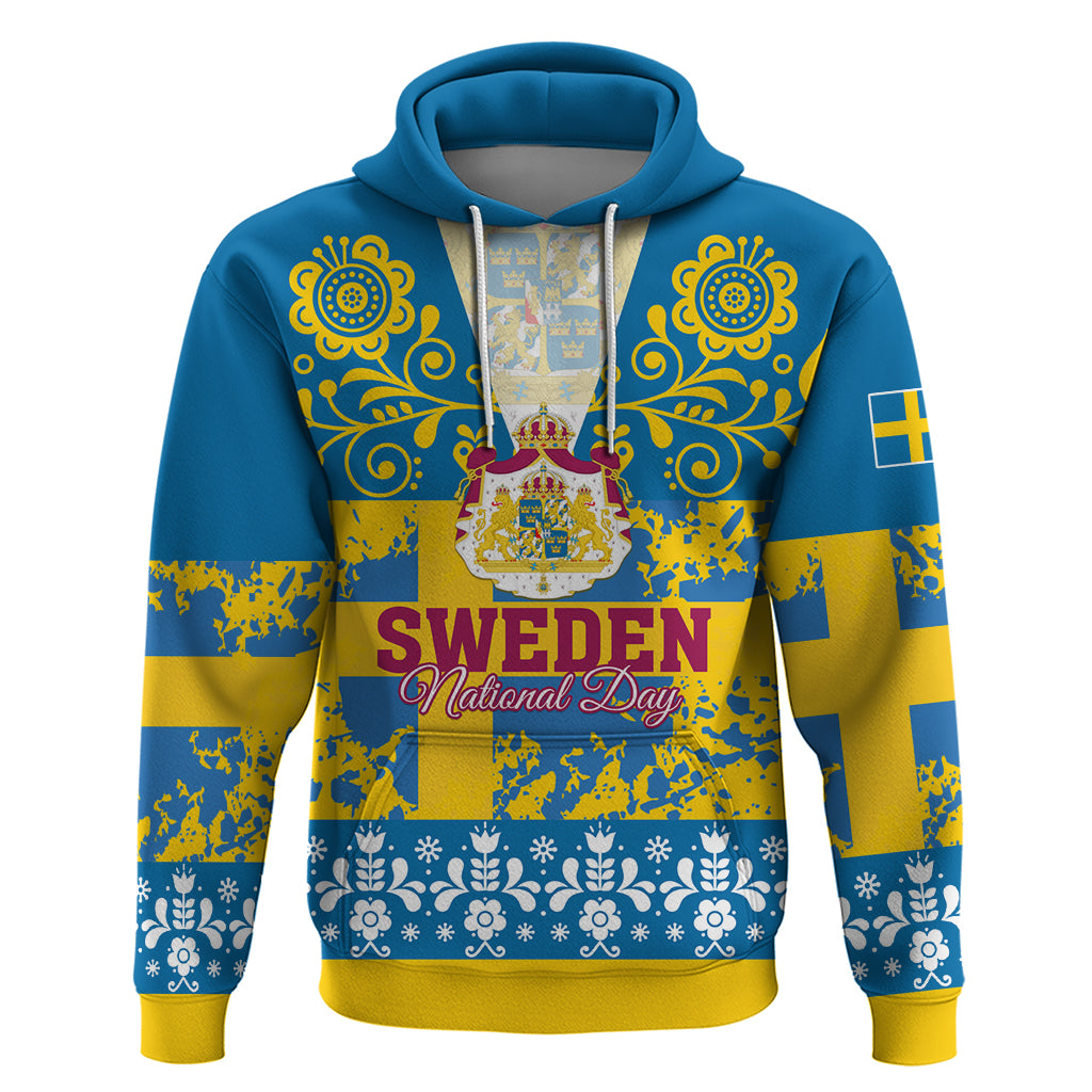 Sweden National Day 2024 Hoodie Svenska Flaggans Dag - Wonder Print Shop