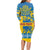 Sweden National Day 2024 Long Sleeve Bodycon Dress Svenska Flaggans Dag - Wonder Print Shop