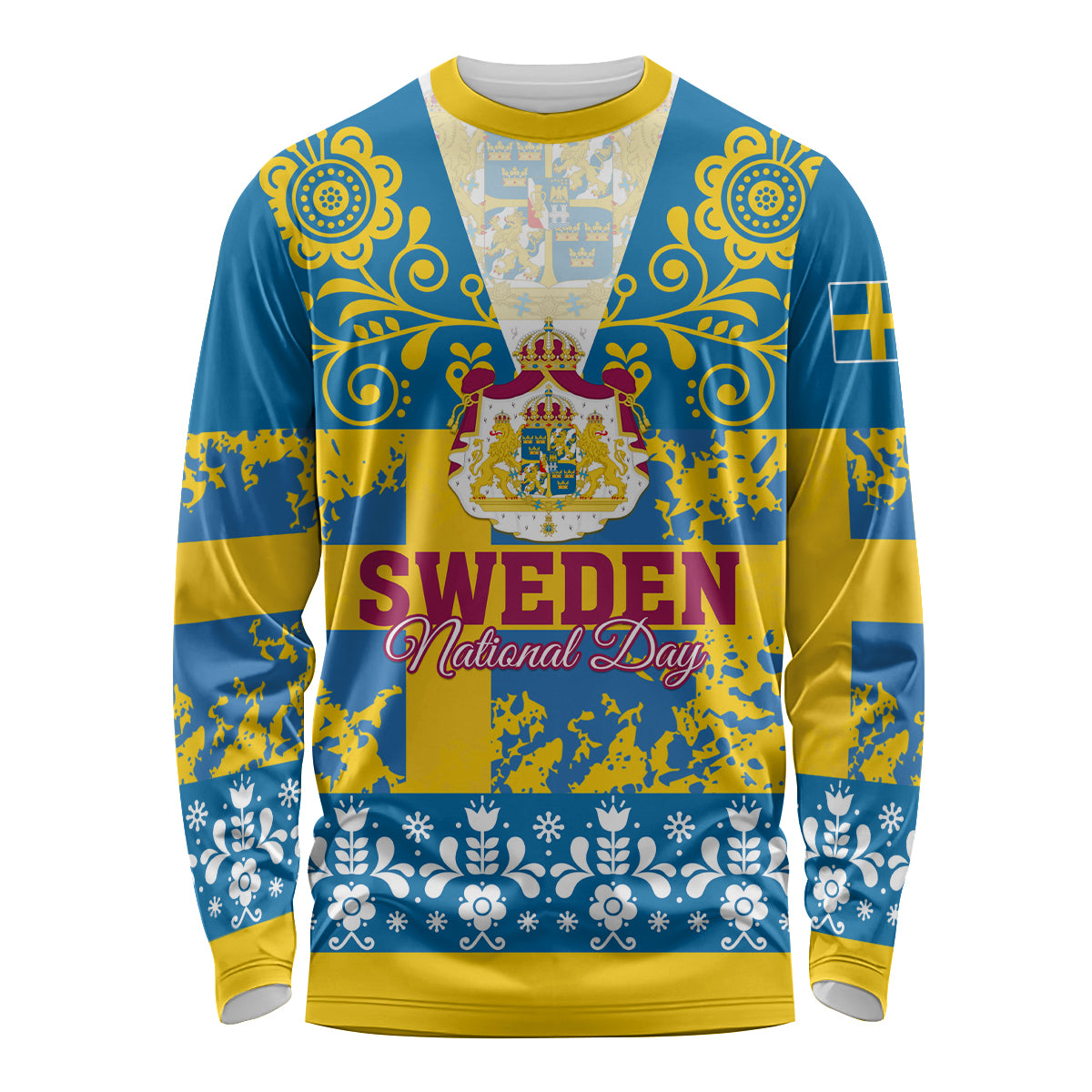 Sweden National Day 2024 Long Sleeve Shirt Svenska Flaggans Dag - Wonder Print Shop