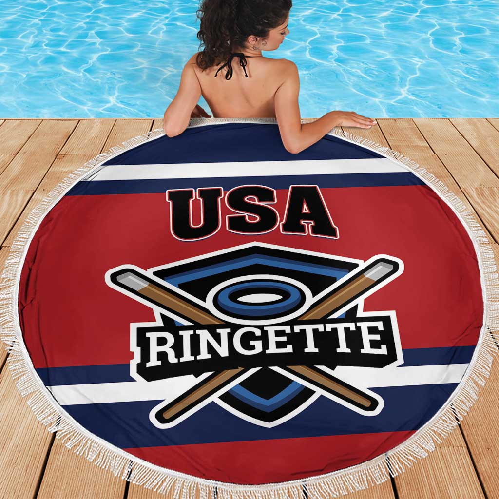USA 2025 Ringette Beach Blanket Go Champion Team Ringette USA